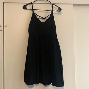 Black midi dress